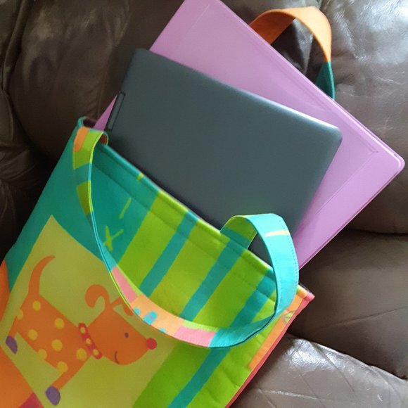 One of a Kind Large Book/Laptop Bag - Picture 6 of 7